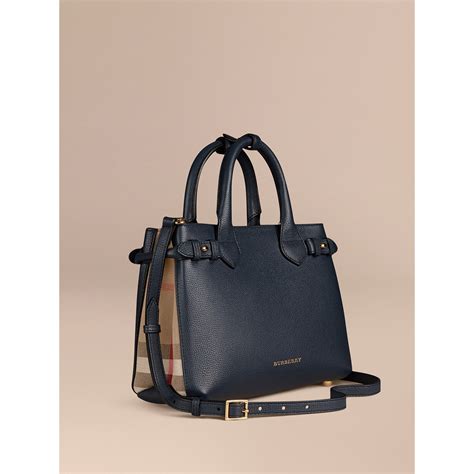 burberry derby tote|Burberry check and leather tote.